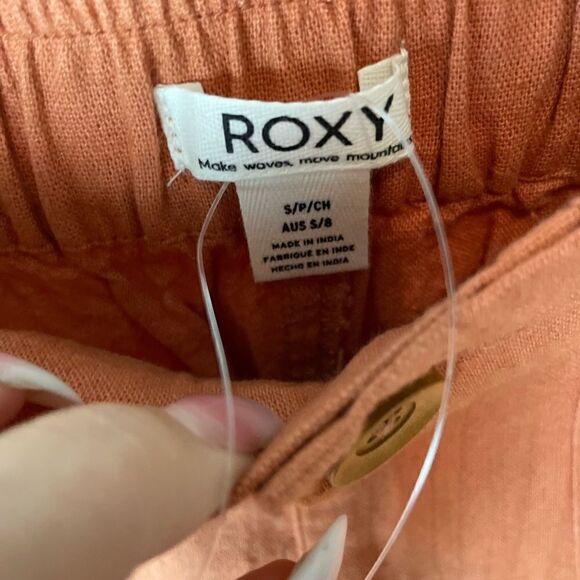 Roxy Oceanside High Waist Flared Pants Sunburn Small - Picture 8 of 11